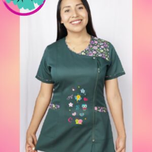 Delantal Princesa Aplicación Orquídea