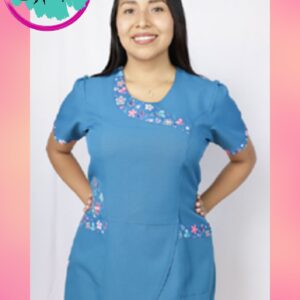 Delantal Campanita Aplicación Flores